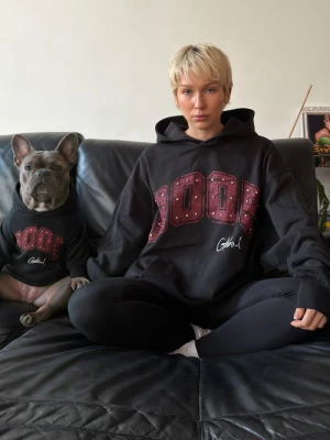 2005xReporter Czarna bluza OVERSIZE z kapturem