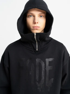 Czarna bluza REGULAR z nadrukiem z przodu Reporter