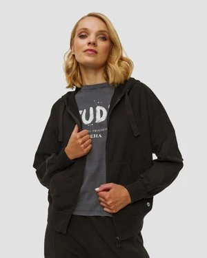 Czarna Bluza Rozpinana Damska Deha