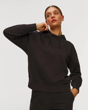 Czarna bluza z kapturem damska Aeronautica Militare