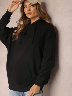 Czarna Bluza z Kapturem Foss