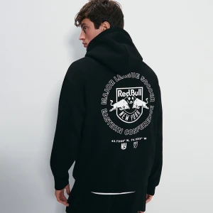 Czarna bluza z kapturem i nadrukiem Major League Soccer House