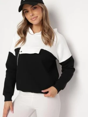 Czarna Bluza z Kapturem i Ozdobnym Łańcuszkiem Umabelle las garras