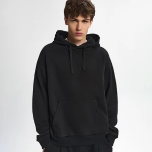 Czarna bluza z kapturem loose fit House