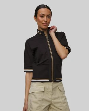 Zdjęcie produktu Czarna Bluza Z Krótkim Rękawem Damska Aeronautica Militare