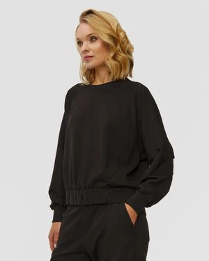 Zdjęcie produktu Czarna Bluza Z Modalem Damska Deha