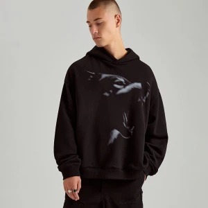 Zdjęcie produktu Czarna bluza z nadrukiem wilka House