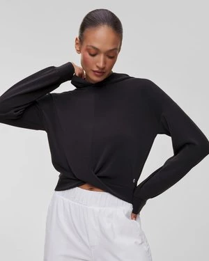 Zdjęcie produktu Czarna Bluza Z Węzłem Damska Deha