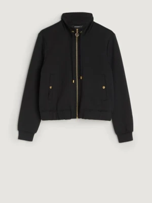 Czarna bluza z zamkiem Greenpoint