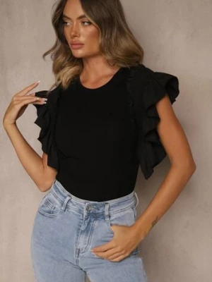 Czarna Bluzka Dislie elsa.m by may