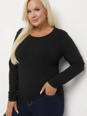 Czarna Bluzka Lonsleeve z Bawełny Niritha Glo-story