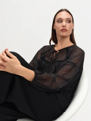 Czarna bluzka plumeti Top Secret