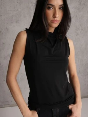 Czarna Bluzka Top Bez Rękawów ze Stójką Nedire elsa.m by may