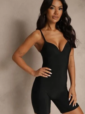 Czarna Body Modelujące na Ramiączkach z Miseczkami z Usztywnieniem Noritila yu & me