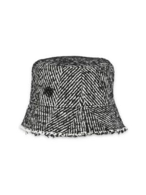 Czarna Bucket Hat z Haftowanym Logo Ruslan Baginskiy