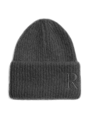 Czarna Czapka Alpaka Beanie Rodebjer