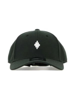 Czarna czapka baseballowa z akrylu Marcelo Burlon