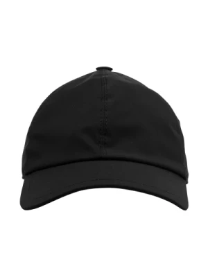 Czarna czapka baseballowa z twardym daszkiem Fedeli