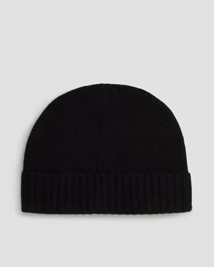 Czarna Czapka Kaszmirowa Damska Allude