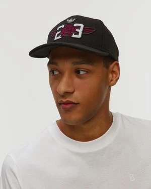 Czarna Czapka Wełniana Z Daszkiem Aeronautica Militare