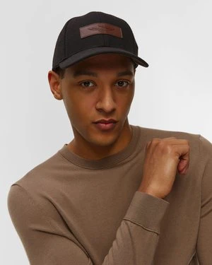 Czarna Czapka Wełniana Z Daszkiem Aeronautica Militare