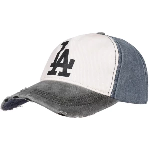 Czarna czapka z daszkiem baseballówka vintage LA czarny Merg