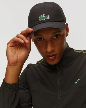 Czarna Czapka Z Daszkiem Męska Lacoste X Novak Djokovic