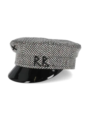 Czarna czapka z daszkiem z haftowanym logo Ruslan Baginskiy