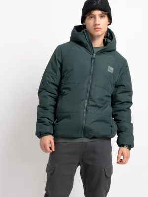 Czarna czapka z kontrastową aplikacją z przodu Reporter