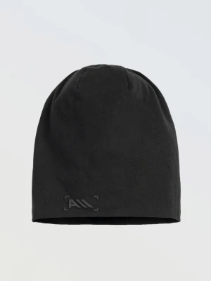 Czarna czapka z minimalistycznym nadrukiem z boku Reporter Young