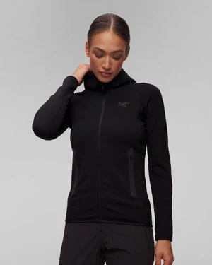 Czarna Damska Bluza Midlayer Z Kapturem Arcteryx Kyanite