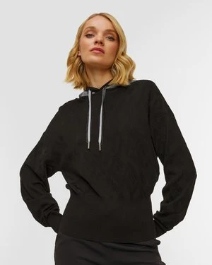 Czarna Dzianinowa Bluza Damska Sportalm