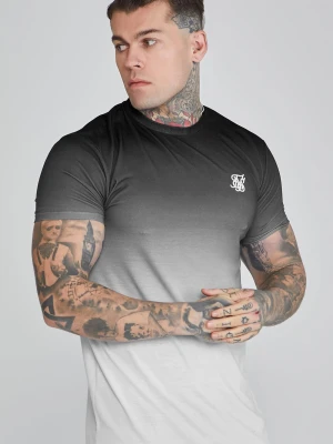 Czarna i szara koszulka męska fade SikSilk