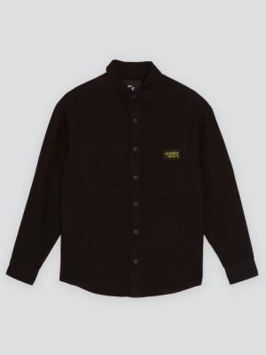 Czarna jeansowa koszula z kieszeniami zapinana na zatrzaski Reporter