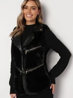 Czarna Kamizelka Futrzana Antedes yu & me