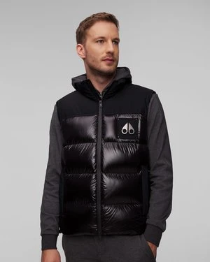 Czarna kamizelka puchowa męska Moose Knuckles Victory Peak Vest