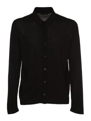 Czarna Koszula Kolekcja Roberto Collina
