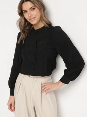 Czarna Koszula Ozdobiona Koronkowymi Tasiemkami Arilesse bisou's project