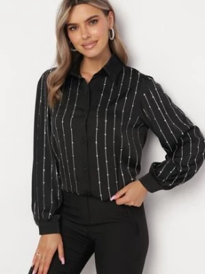 Czarna Koszula w Cyrkonie Evocja elsa.m by may