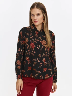 Czarna koszula w modny wzór Top Secret