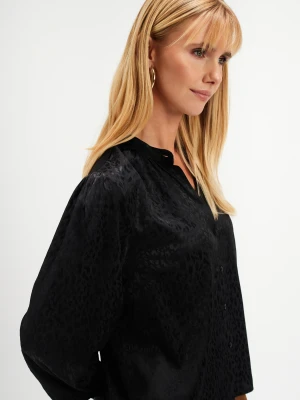 Czarna koszula z fakturą Top Secret