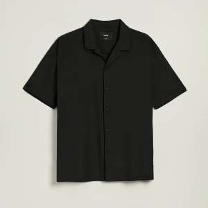 Czarna koszula z krótkim rękawem House