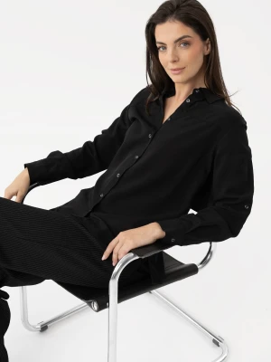 Czarna koszula z lyocellem K-AKRE Volcano