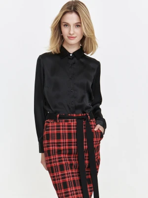 Czarna koszula z ozdobnymi guzikami Top Secret