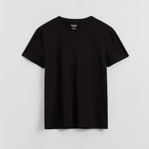 Czarna koszulka basic slim fit House