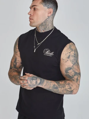 SikSilk Męska Czarna Bezrękawnik