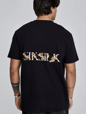 Czarna koszulka męska Filigree SikSilk