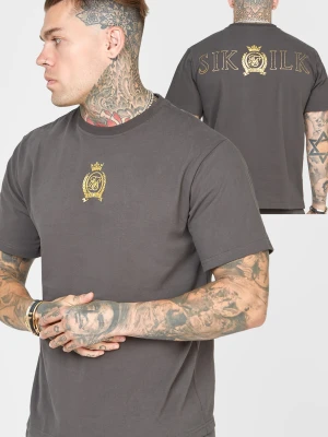 Czarna koszulka męska z folią SikSilk