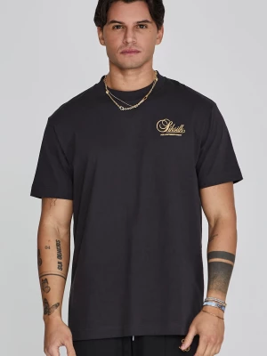 Czarna koszulka męska z grafiką SikSilk