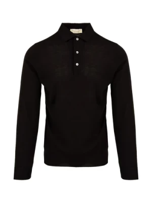 Czarna Koszulka Polo dla Mężczyzn Filippo De Laurentiis
